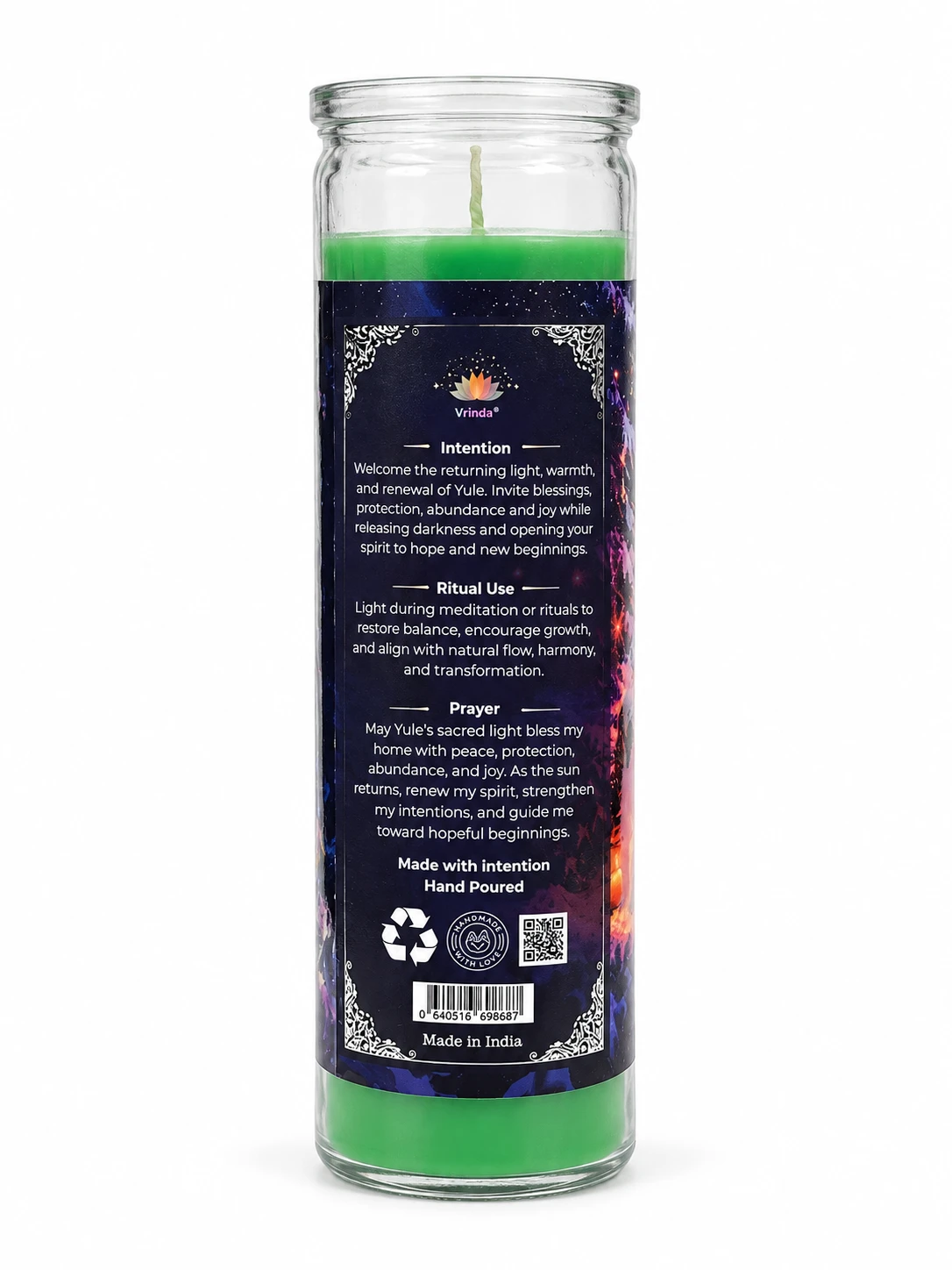 Yule Magic Spiritual Ritual Jar Candle