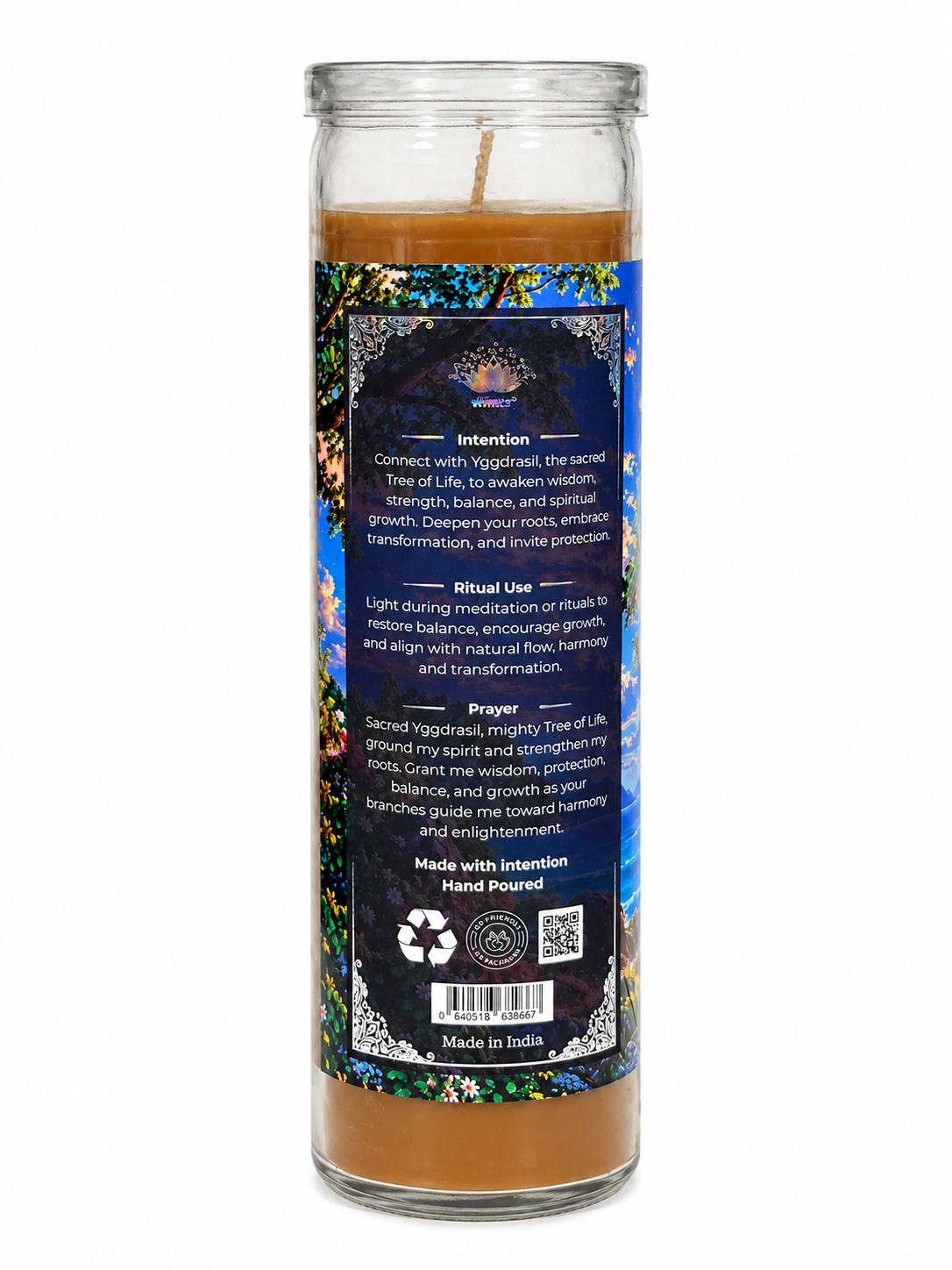 Yggdrasil Spiritual Ritual Jar Candle