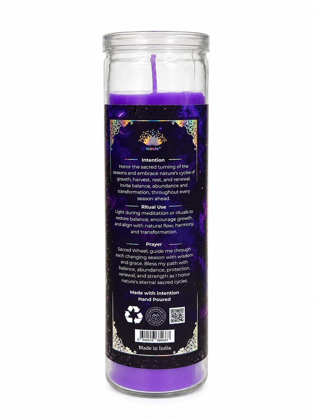 Wheel of the Year Spiritual Ritual Jar Candle