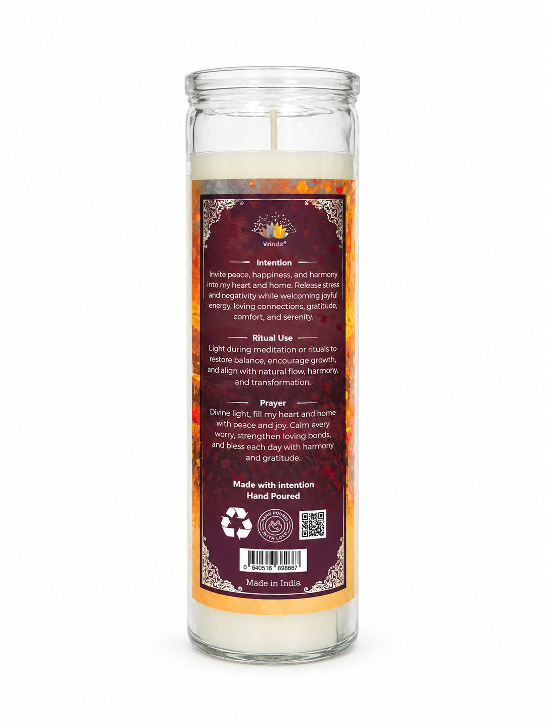 Peace & Joy Spiritual Ritual Jar Candle