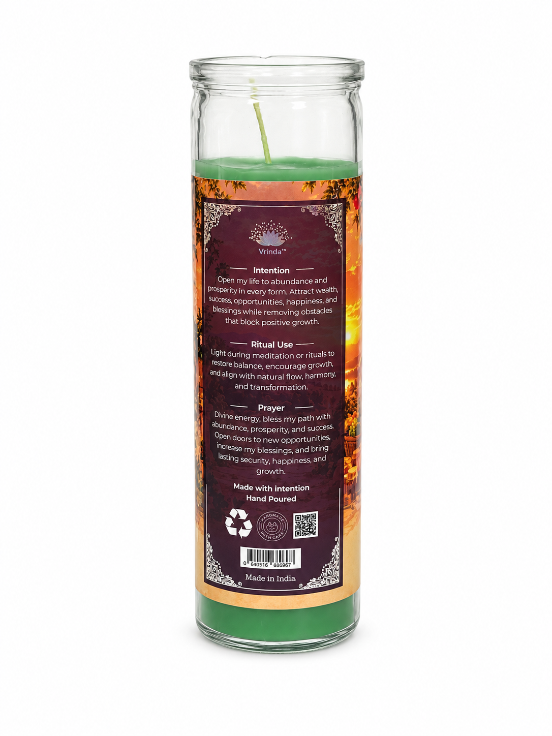 Abundance Spiritual Ritual Jar Candle