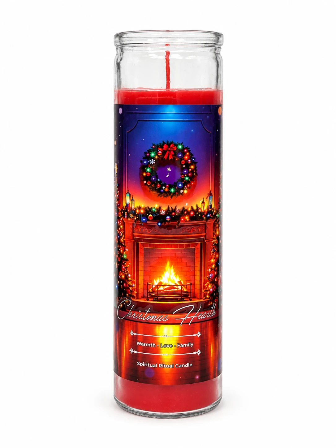 Christmas Hearth Spiritual Ritual Jar Candle