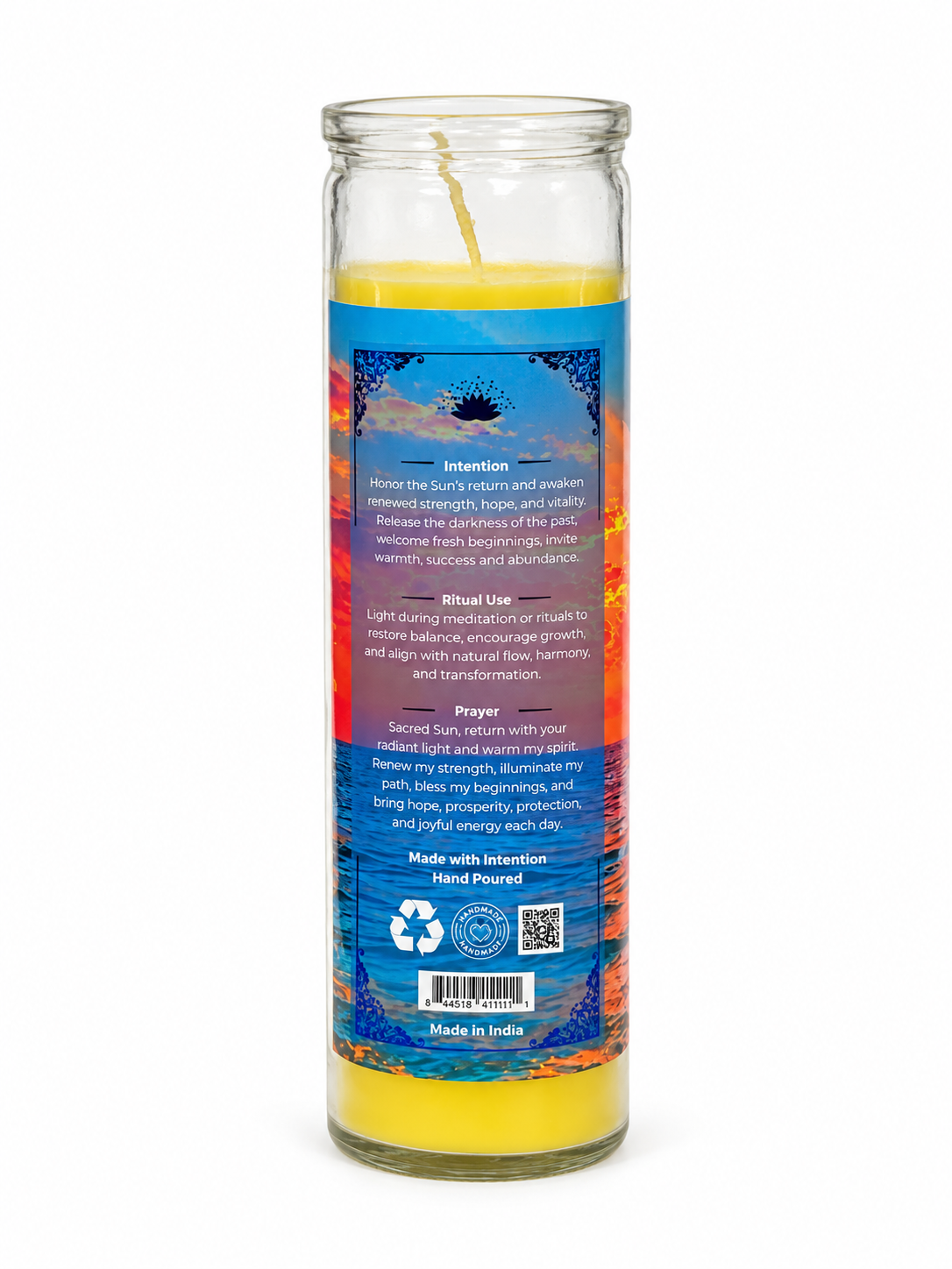 Rebirth of the Sun Spiritual Ritual Jar Candle