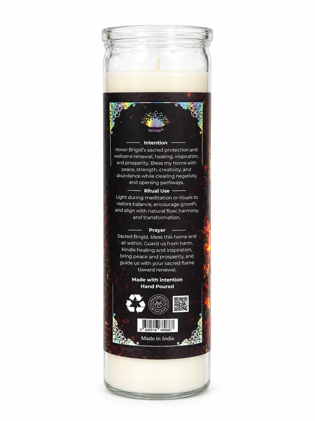 Brigid's Cross Spiritual Ritual Jar Candle