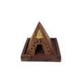 Wooden Pyramid Insence/Cone Burner