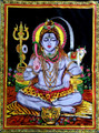 Tapestry Hand Painted God Shiva