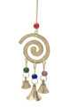 Brass Wind Chime with bells Spiral