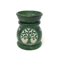 Stone Aroma Lamp Colored 3''H Tree of Life, GREEN