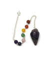 Amethyst Chakra chain DROP Pendulum