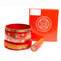 Tibetan Singing Bowl 7 Chakra Red, Root Chakra (Muladhara)