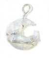 Opalite pendant Phases of Moon