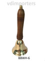 Brass Bell with Wood Handle Small