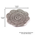 Aluminum Incense Holder Flower 4"