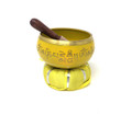 Tibetan Singing Bowl OM MANI (Yellow)