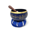 Tibetan Singing Bowl OM MANI (Indigo)