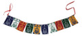 Prayer Flag Divya Mantra Om Shree Ganeshaya Namah, approx. 4"x3"