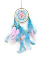 Dream Catcher #53 PinkNBlue star w/ feathers