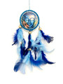 Dream Catcher #5 Buddha w/ Blue feathers 8"-9" approx