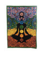 Indian Cotton Tapestry Wall Hanging 7 Chakra approx. 30"x40"