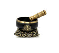 Tibetan Singing Bowl Hamsa (Black)