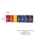 7 Chakra Scented Candles approx. 2.5" x 1.5"