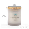 7 Chakra Scented glass candle with Crystals, Soy Blend (5.29oz)