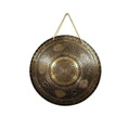 Bronze Gong, Om Mani Padme Hum, approx. 20"