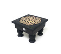 Wooden Altar table Flower of Life 6''x 4''