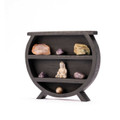 Wood Wall Rack (Cauldron), 10" Black