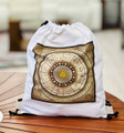 Cotton Drawstring Bag Zodiac print