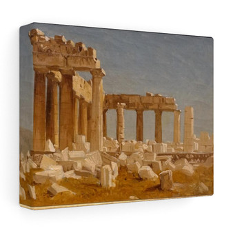The Parthenon by Sanford Robinson Gifford  ,  Stretched Canvas,The Parthenon by Sanford Robinson Gifford  -  Stretched Canvas
