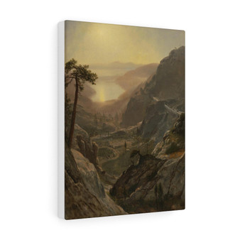 View of Donner Lake, Albert Bierstadt ,   Stretched Canvas,View of Donner Lake, Albert Bierstadt -   Stretched Canvas,View of Donner Lake, Albert Bierstadt -   Stretched Canvas