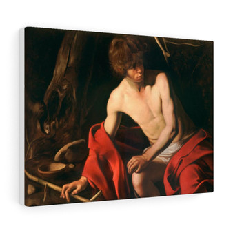 John the Baptist Caravaggio  -   Stretched Canvas,John the Baptist Caravaggio  ,   Stretched Canvas