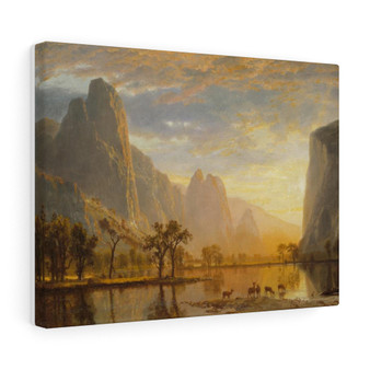 Albert Bierstadt, Valley of the Yosemite  , Stretched Canvas,Albert Bierstadt, Valley of the Yosemite  - Stretched Canvas,Albert Bierstadt, Valley of the Yosemite  - Stretched Canvas