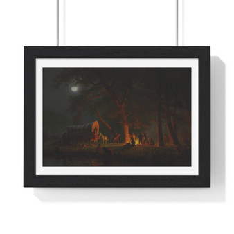 Albert Bierstadt, Oregon Trail ,  Premium Framed Horizontal Poster,Albert Bierstadt, Oregon Trail -  Premium Framed Horizontal Poster,Albert Bierstadt, Oregon Trail -  Premium Framed Horizontal Poster