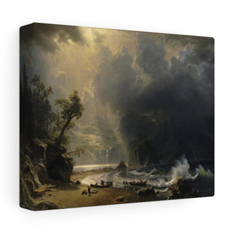 Albert Bierstadt, Puget Sound on the Pacific Coast  -  Stretched Canvas,Albert Bierstadt, Puget Sound on the Pacific Coast  -  Stretched Canvas,Albert Bierstadt, Puget Sound on the Pacific Coast  ,  Stretched Canvas