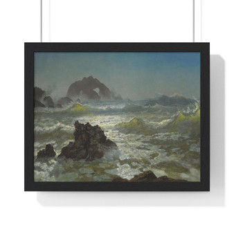 Albert Bierstadt, Seal Rock, California   -  Premium Framed Horizontal Poster,Albert Bierstadt, Seal Rock, California   -  Premium Framed Horizontal Poster,Albert Bierstadt, Seal Rock, California   ,  Premium Framed Horizontal Poster