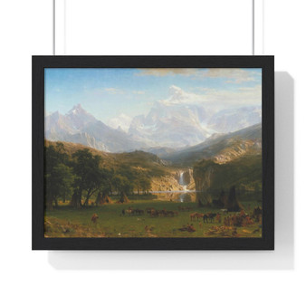 Albert Bierstadt, The Rocky Mountains, Lander's Peak  ,  Premium Framed Horizontal Poster,Albert Bierstadt, The Rocky Mountains, Lander's Peak  -  Premium Framed Horizontal Poster,Albert Bierstadt, The Rocky Mountains, Lander's Peak  -  Premium Framed Horizontal Poster