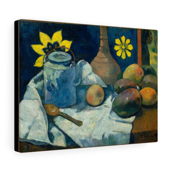  Stretched Canvas,Still Life with Teapot and Fruit 1896 Paul Gauguin French- Stretched Canvas,Still Life with Teapot and Fruit 1896 Paul Gauguin French