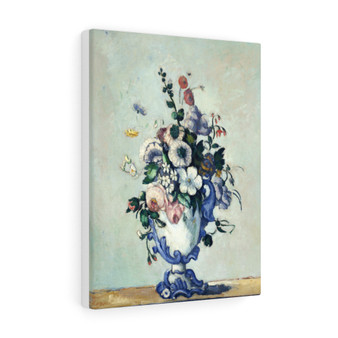 Paul Cézanne's Rococo Vase (1876) , Stretched Canvas,Paul Cézanne's Rococo Vase (1876) - Stretched Canvas