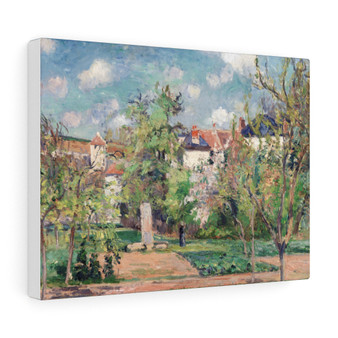  Pontoise (1876) by Camille Pissarro- Stretched Canvas,The Garden in the sun, Pontoise (1876) by Camille Pissarro, Stretched Canvas,The Garden in the sun, Pontoise (1876) by Camille Pissarro- Stretched Canvas,The Garden in the sun