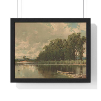 Clouds and sunshine, by A.T. Bricher  -  Premium Framed Horizontal Poster,Clouds and sunshine, by A.T. Bricher  ,  Premium Framed Horizontal Poster,Clouds and sunshine, by A.T. Bricher  -  Premium Framed Horizontal Poster