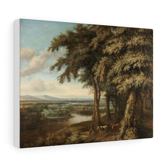 The Entrance to the Woods, Philips Koninck  ,  Stretched Canvas,The Entrance to the Woods, Philips Koninck  -  Stretched Canvas,The Entrance to the Woods, Philips Koninck  -  Stretched Canvas