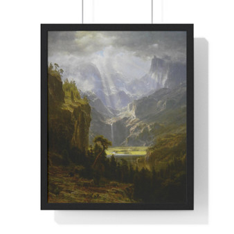 The Rocky Mountains, Lander's Peak (Albert Bierstadt)  ,  Premium Framed Vertical Poster,The Rocky Mountains, Lander's Peak (Albert Bierstadt)  -  Premium Framed Vertical Poster,The Rocky Mountains, Lander's Peak (Albert Bierstadt)  -  Premium Framed Vertical Poster