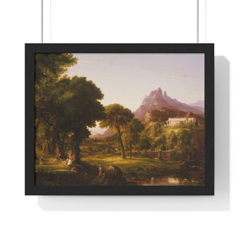 Thomas Cole, Dream of Arcadia  ,  Premium Framed Horizontal Poster,Thomas Cole, Dream of Arcadia  -  Premium Framed Horizontal Poster,Thomas Cole, Dream of Arcadia  -  Premium Framed Horizontal Poster