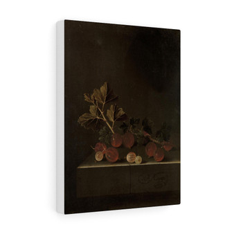 A Sprig of Gooseberries on a Stone Plinth, Adriaen Coorte  ,  Stretched Canvas,A Sprig of Gooseberries on a Stone Plinth, Adriaen Coorte  -  Stretched Canvas,A Sprig of Gooseberries on a Stone Plinth, Adriaen Coorte  -  Stretched Canvas