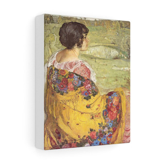 Lubov Makarovna Brodskaya by I.Brodsky  ,  Stretched Canvas,Lubov Makarovna Brodskaya by I.Brodsky  -  Stretched Canvas