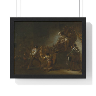 The Judgment of Solomon MET Leonaert Bramer  ,  Premium Framed Horizontal Poster,The Judgment of Solomon MET Leonaert Bramer  -  Premium Framed Horizontal Poster