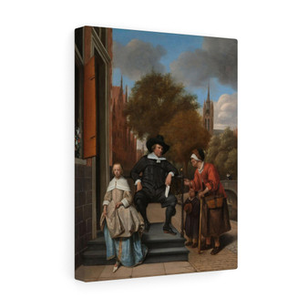 Adolf and Catharina Croeser, Known as ‘The Burgomaster of Delft and his Daughter’, Jan Havicksz. Steen  , Stretched Canvas,Adolf and Catharina Croeser, Known as ‘The Burgomaster of Delft and his Daughter’, Jan Havicksz. Steen  - Stretched Canvas,Adolf and Catharina Croeser, Known as ‘The Burgomaster of Delft and his Daughter’, Jan Havicksz. Steen  - Stretched Canvas