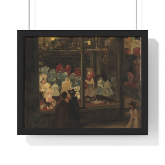   -  Premium Framed Horizontal Poster,Shop Window, Isaac Israels,  ,  Premium Framed Horizontal Poster,Shop Window, Isaac Israels,  -  Premium Framed Horizontal Poster,Shop Window, Isaac Israels